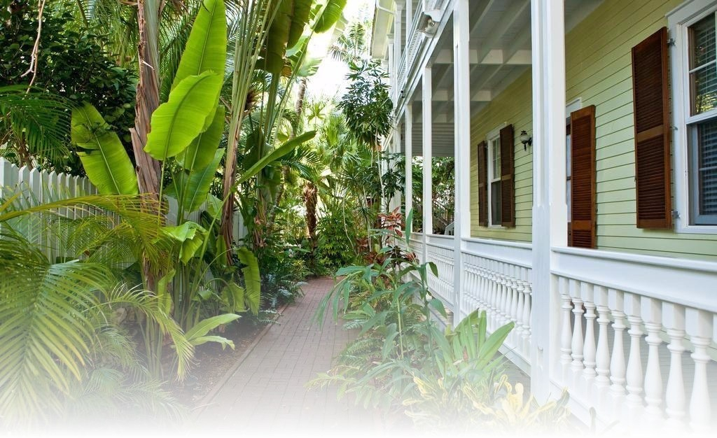 Waterfront condominium buildings and docks in the Florida Keys